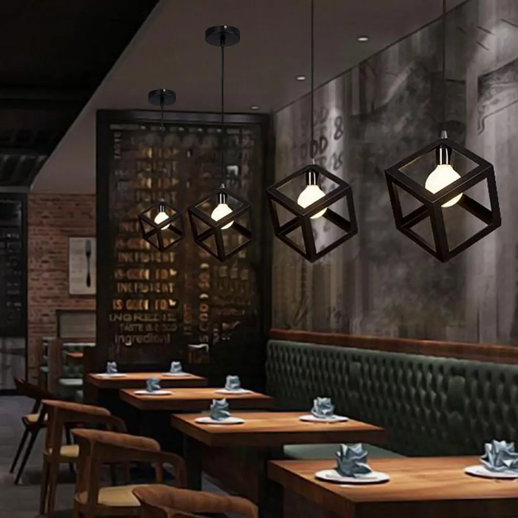 Железный современный абажур E27 винтажный Ретро Лофт промышленный стиль