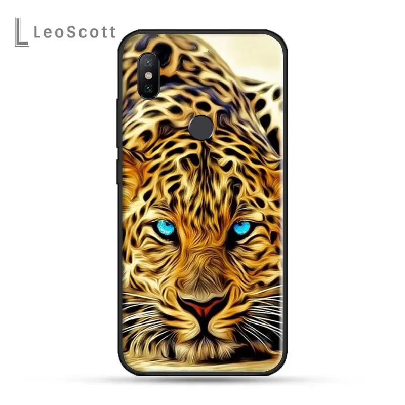 

Animal Lion Tiger Funda Phone Case For Xiaomi Redmi note 4 4X 8T 9 9s 10 K20 K30 cc9 9t pro lite max