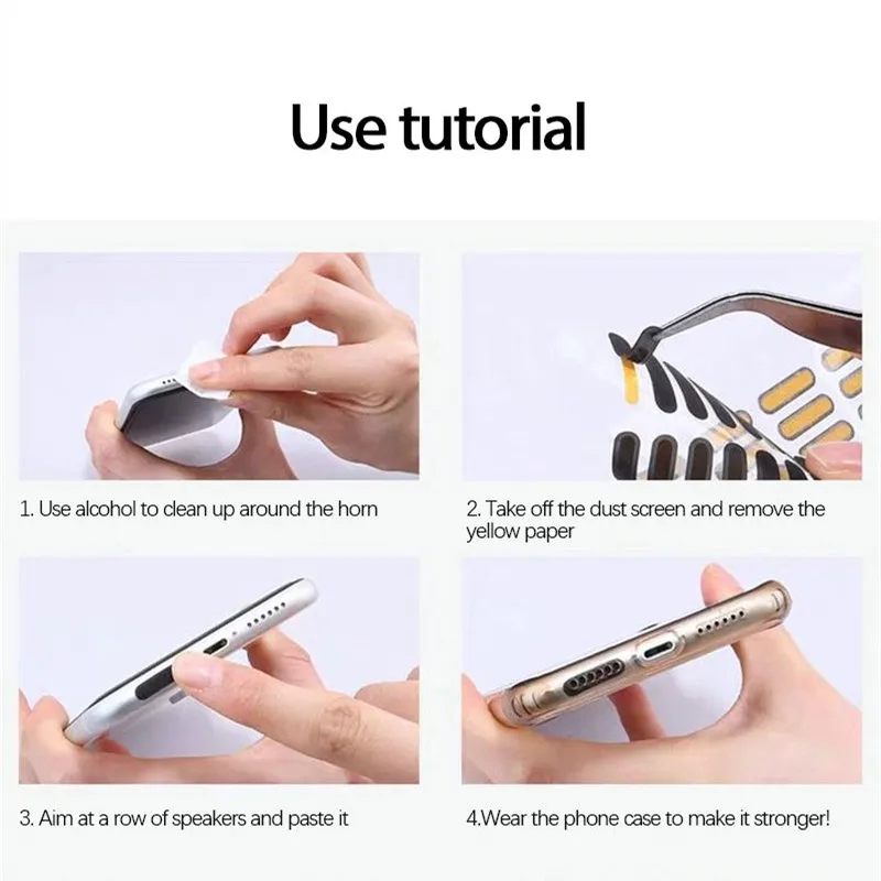 Универсальный пылезащитный стикер для динамика сетка наушников Пылезащитная