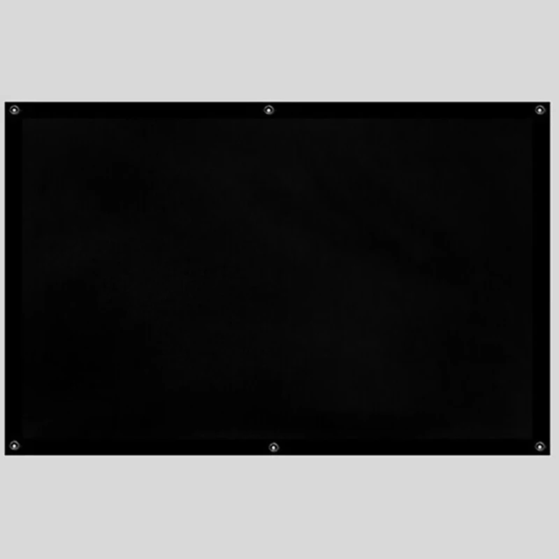 Thinyou матовый серый тканевый стекловолокно 100 дюймов 4:3 БЕЛЫЙ Проекционный экран