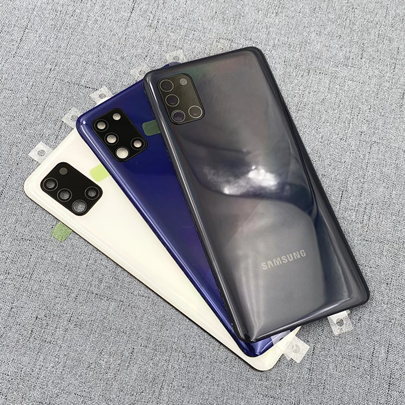 Оригинальная стеклянная задняя крышка батарейного отсека Samsung Galaxy A31 A51 корпус