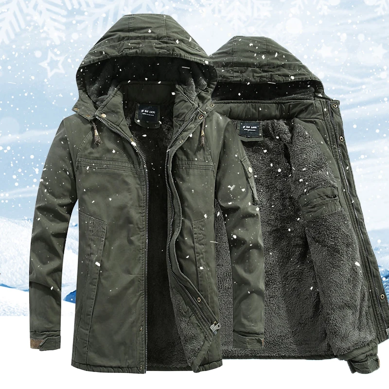 Winter Men Outdoor Hiking Cotton Coat 2020 Mens Hooded Windbreaker Coat Thick Plus Velvet Warm Male Padded Jacket High Quality
Winter Men Outdoor Hiking Cotton Coat 2020 Mens Hooded Windbreaker Coat Thick Plus Velvet Warm Male Padded Jacket High Quality