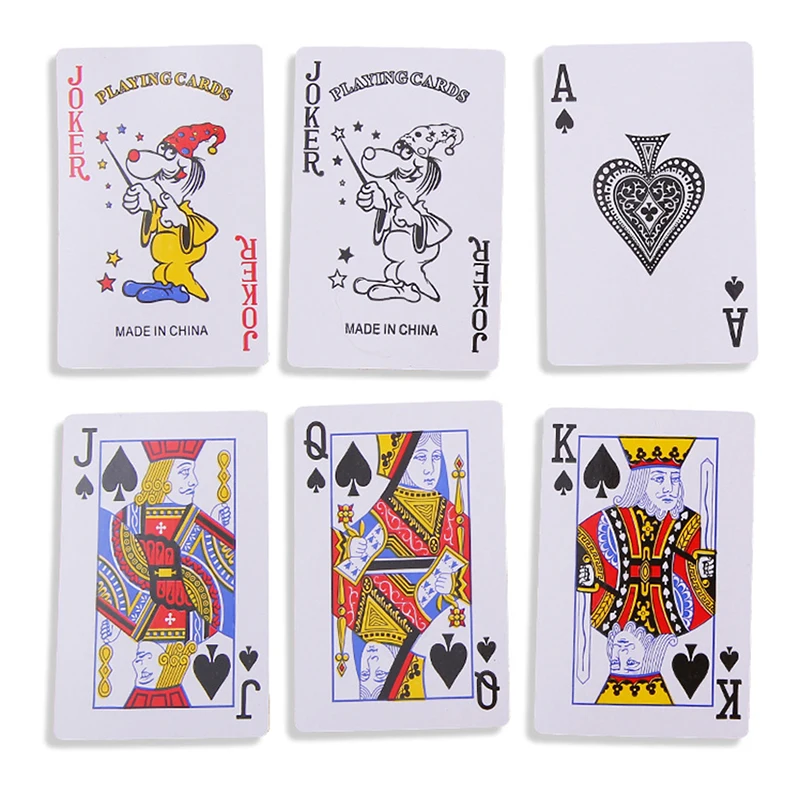 Бумажная коллекция игральных карт набор покерных игрушки для детей взрослых