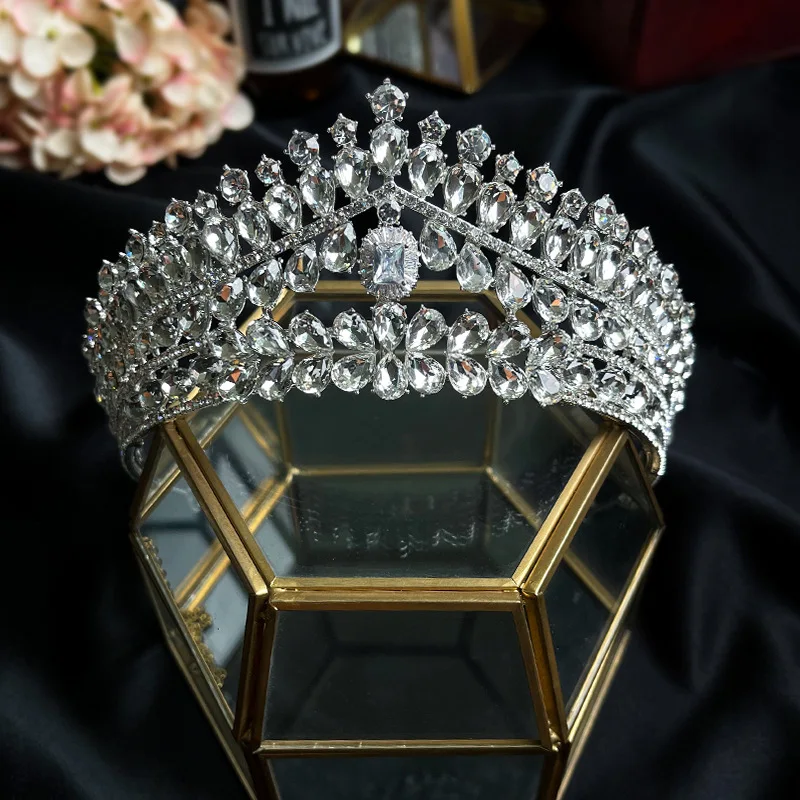 

Стразы головные повязки для женщин и девушек свадебные тиары и короны Головные уборы с блестящими кристаллами головные уборы аксессуары дл...