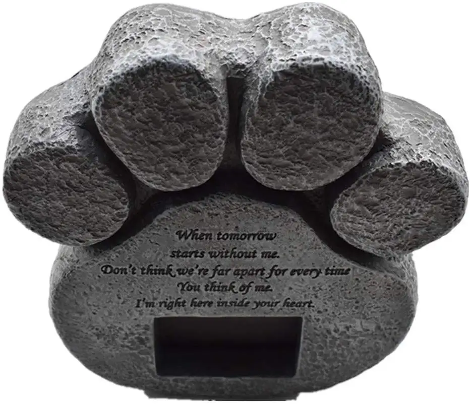 Памятники Для домашних животных каменная лапа принт для памятные плиты с