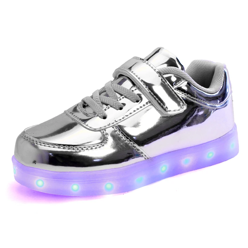 JawayKids Led Shoes for Child USB chargering Light Up boys girls Glowing Christmas Sneakers | Детская одежда и обувь