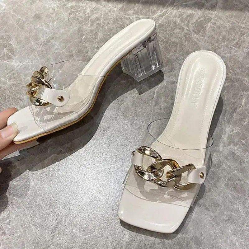 

Shoes Ladies' Slippers Luxury Slides Jelly Flip Flops Summer Designer 2021 Glitter Rubber Fashion Ytmtloy Mules Women Zapato