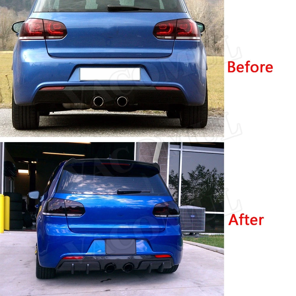 Задний спойлер из углеродного волокна/ФАП для Volkswagen VW Golf 6 VI MK6 R20 2010 2013 задний