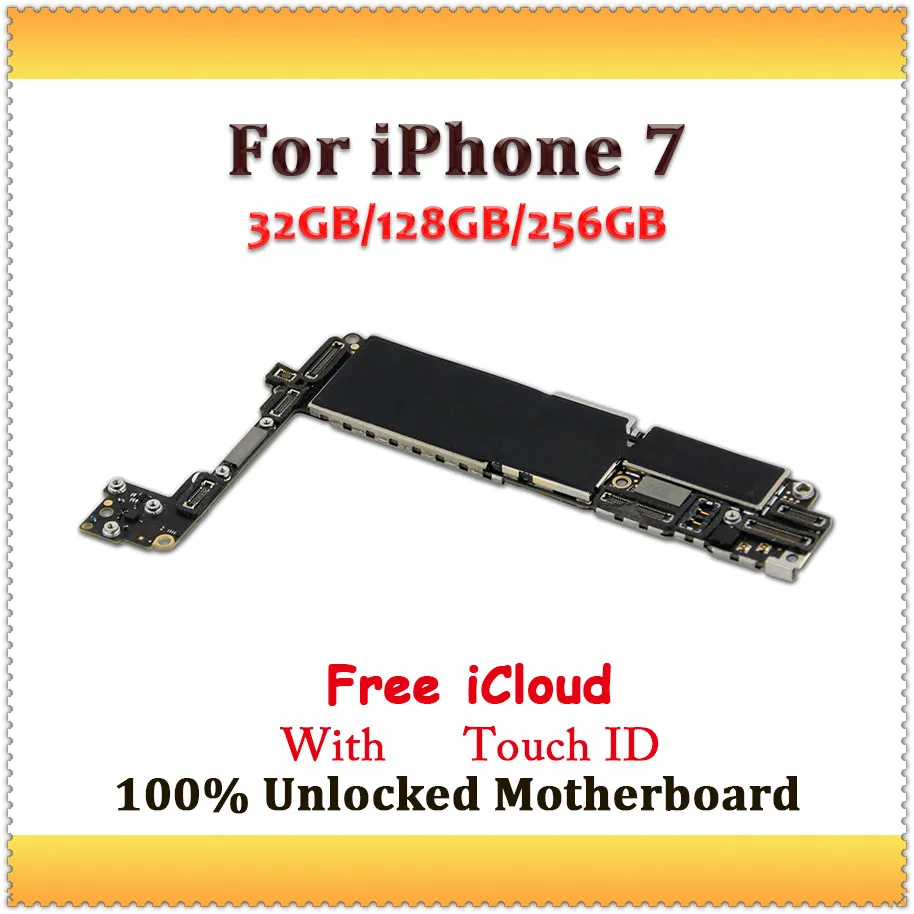 Разблокированная материнская плата iCloud для iPhone 7 32 ГБ/128 ГБ/256 ГБ высокого качества