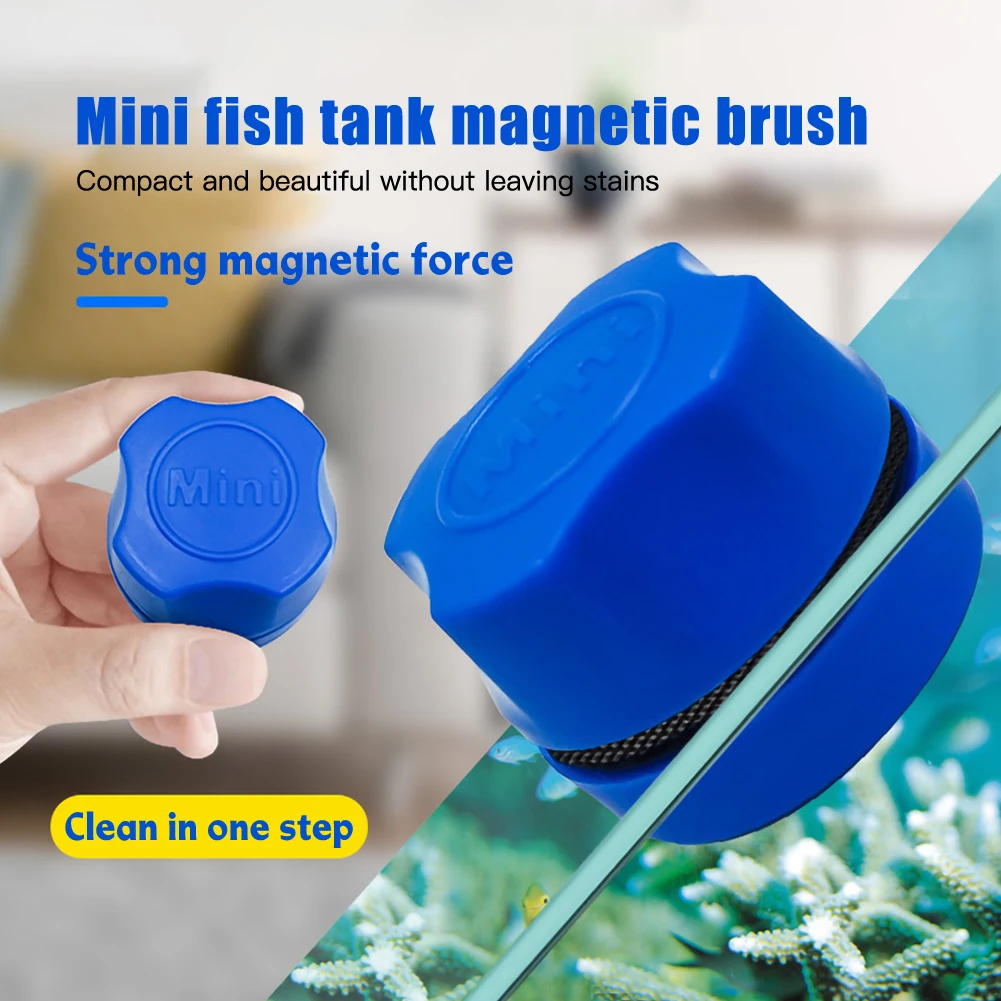 

Aquarium Fish Tank Magnetic Clean Brush Glass Floating Algae Scraper Curve Glass Cleaner Scrubber Tool Window Cleaning Magnet