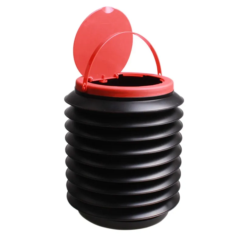 Мусорное ведро объемом 4 л портативное складное многофункциональное из пластика