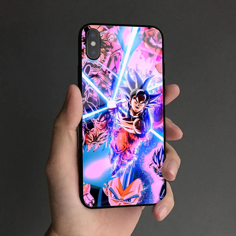AE 2140 Goku ультра инстинкт Драконий жемчуг стеклянный Мягкий силиконовый чехол для телефона чехол для iPhone 6 6s 7 8 Plus X XR XS 11 Pro MAX - Цвет: AE 2140