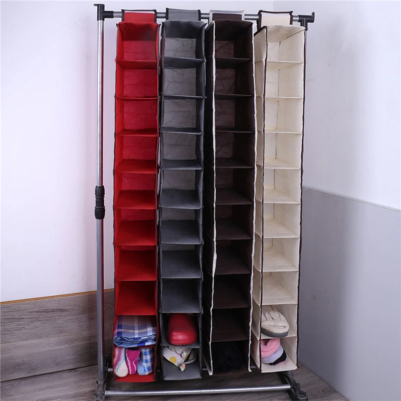 

Non-woven Folding Hanging Bag 10-layer Large Capacity Sorting Simple Style Storage Boxes
