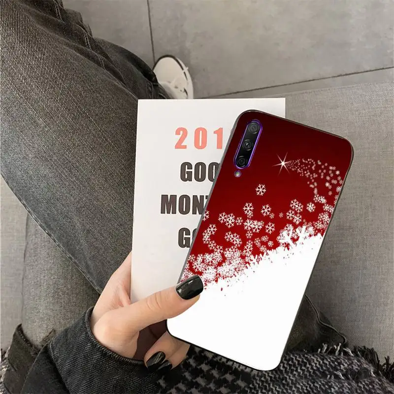 

Christmas Snowflake Phone Case For Huawei Y6 7prime 9prime Y5 2019 Y5 Y6Prime 2018 Nova 3E mate10 20lite 20Pro funda case
