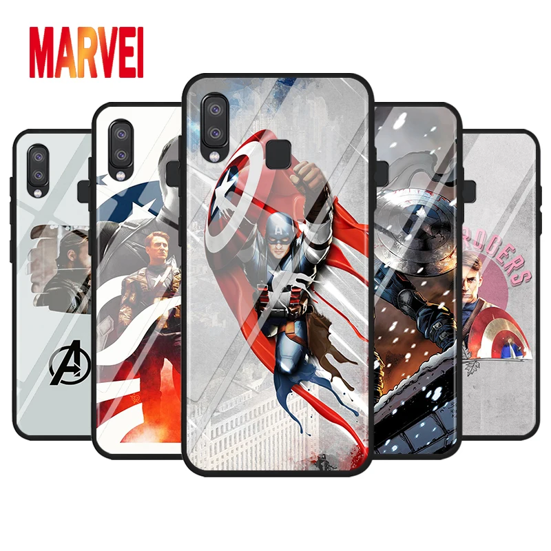

Marvel Captain America Art For Samsung Galaxy A90 A80 A70 S A60 A50S A30 S A40 S A2 A20E A20 S A10S A10 E Black Phone Case Cover