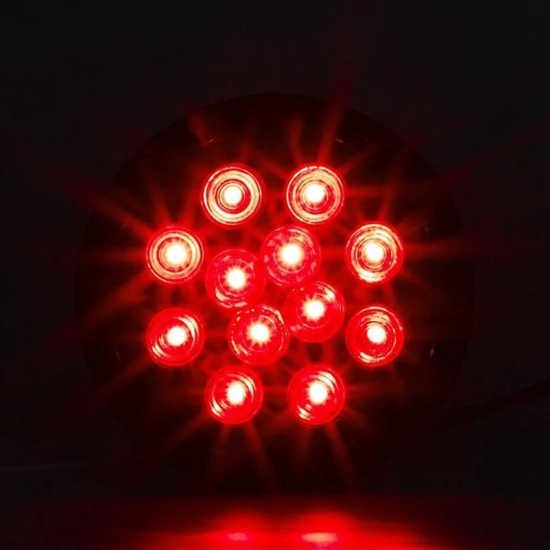 

2Pc 4 Inch LED Trailer Tail Lights Grommet & Plug Included IP67 Waterproof Turn Stop Brake Trailer Lights for RV Trucks