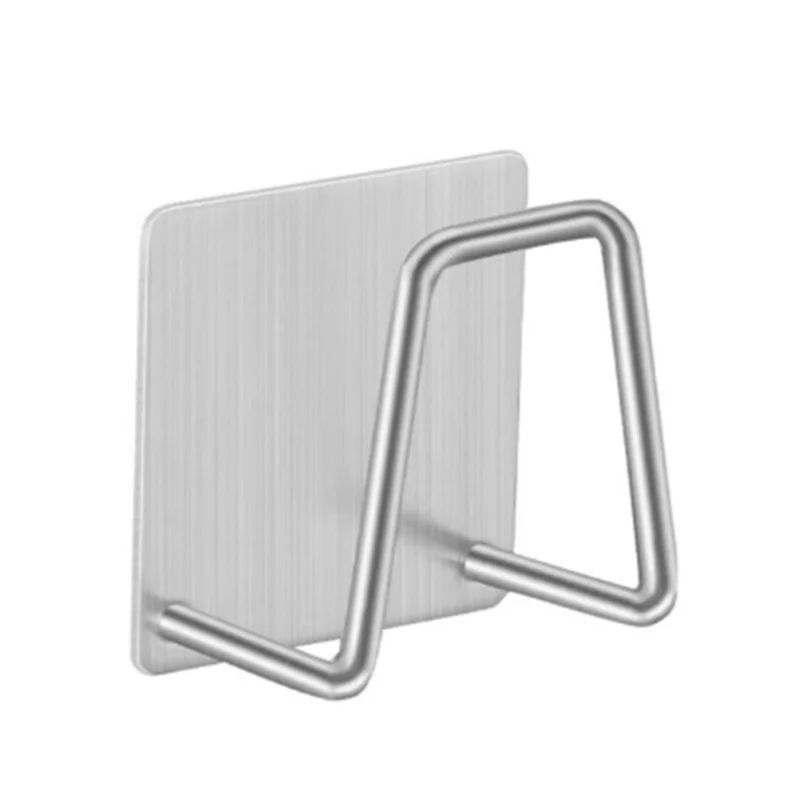 

Kitchen Stainless Steel Sink Sponges Holder Self Adhesive Drain Drying Rack Kitchen Wall Hooks Accessories Storage Organizer