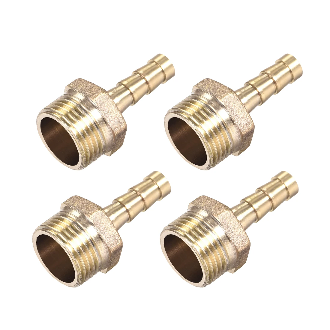

uxcell Brass Barb Hose Fitting Connector Adapter Barbed X G3/8 Male Pipe 6mm Barb 4pcs