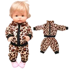 Одежда для кукол 40 см, штаны, Леопардовый принт для куклы 38 см, комплект курток Nenuco Y Su Hermanita
