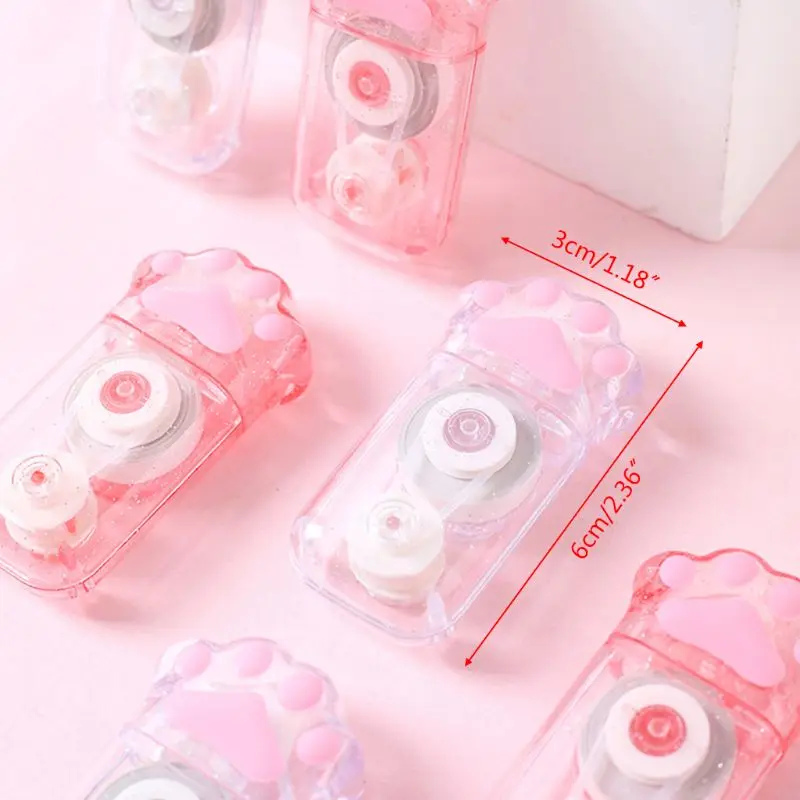 

6pcs Cat Claw Correction Correcting Tape Stationery Corrector School Office Supplies Student Kids Gifts