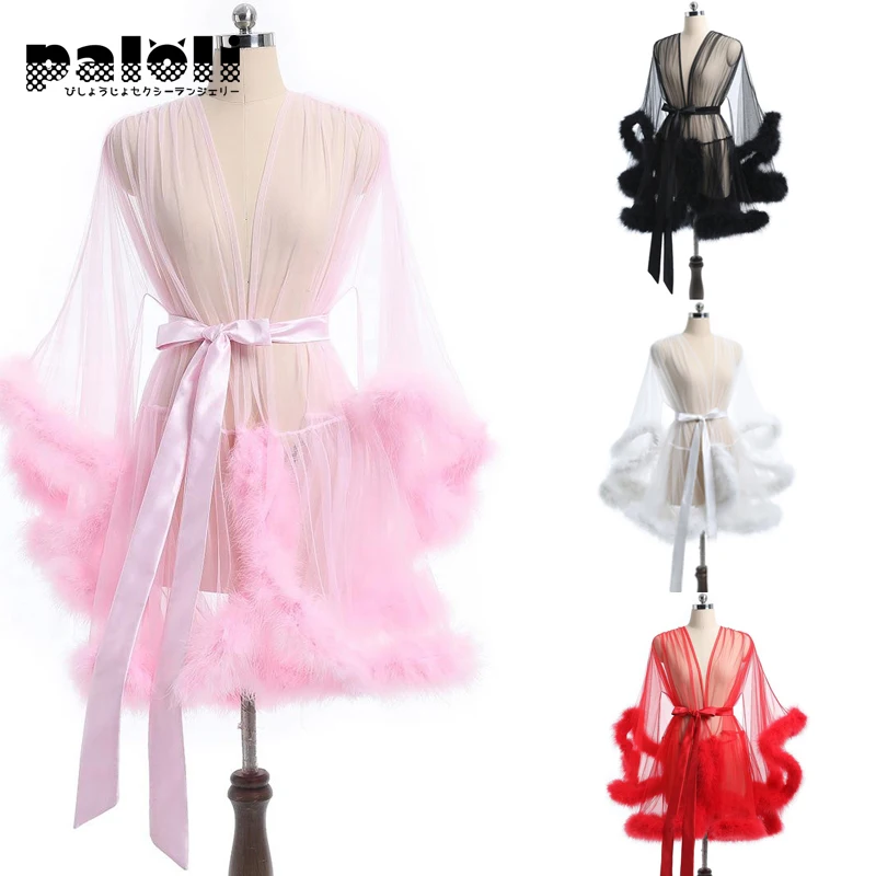 Paloli Women Lace Lingerie Transparent Sleeping Dress Porno Erotic Costume Nightgown Sexy Cute Princess Sleepwear Party Dress
