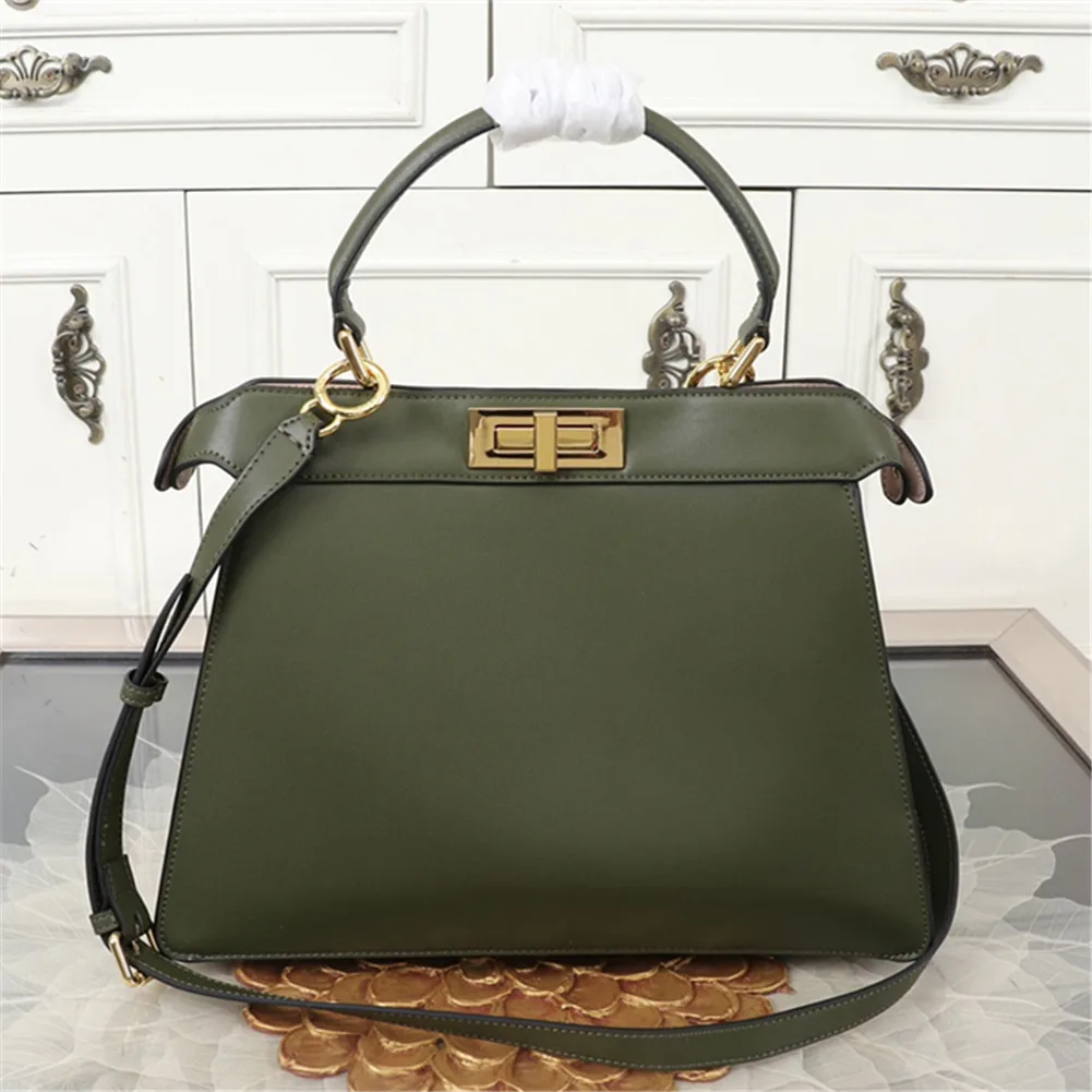 

Women's Leather High-End Solid Color Simple Designer Portable Diagonal Shoulder Bag