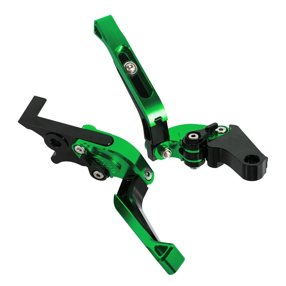 Green Для Kawasaki Z300 Ninja 300R 2013- Z250SL- Ninja 400 ЧПУ Складные Выдвижные рычаги тормоза мотоцикла сцепления - Цвет: Green