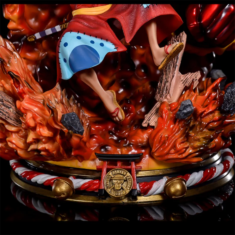 

Anime ONE PIECE GK Monkey D. Luffy Action Figure Ape King Crow Cannon Kimono PVC 52cm Collection Model Dolls Toys for Boys Gifts