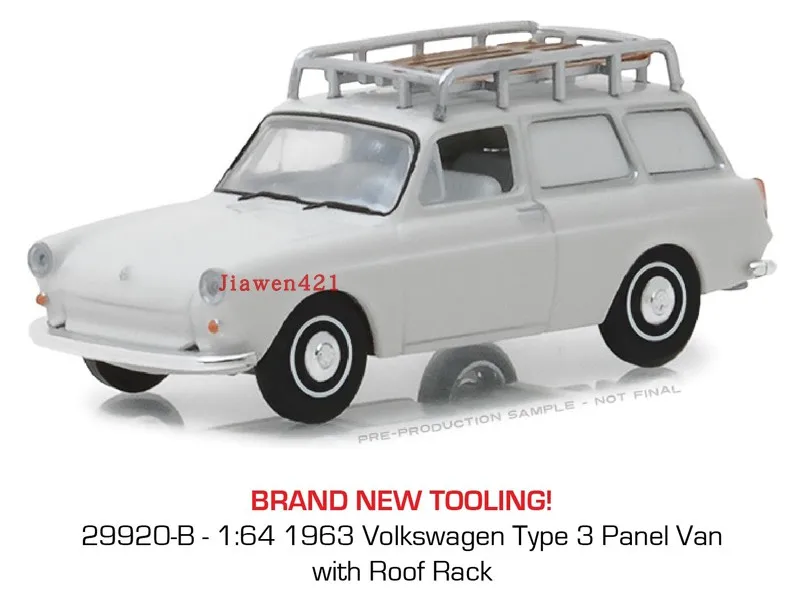 

GreenLight 1:64 1963 Volks wagen Type 3 PANEL VAN with roof rack