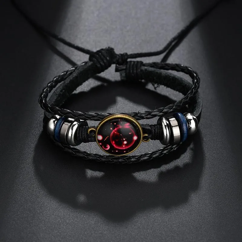 BTWGL 12 знаков зодиака созвездий браслет с шармами для мужчин и женщин Модный