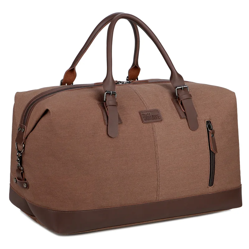 Вместительная холщовая дорожная сумка для мужчин Сумка кросс-боди вещевая