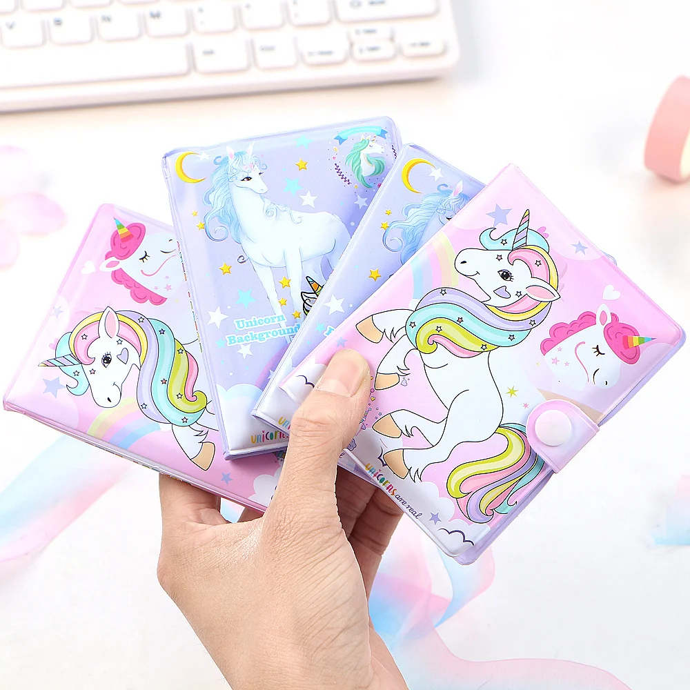 Kawaii единорог мультфильм блокнот шариковая ручка для записей канцелярские