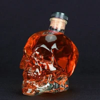 lead free glass creative skull wine glass storage bottle juice bottle cocktail glasses skull storage bottle