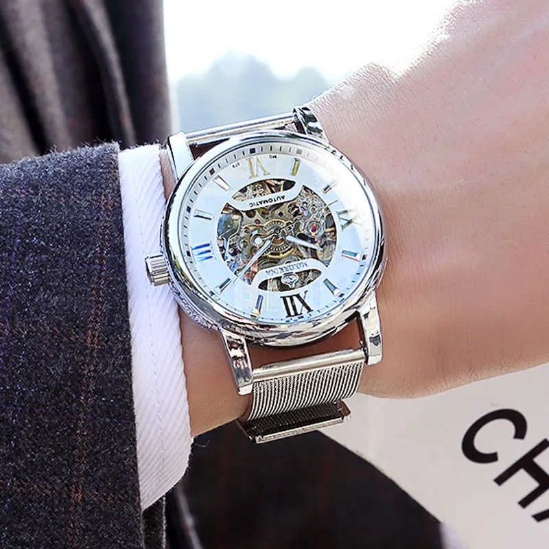 Новые модные автоматические спортивные мужские часы лучшие брендовые роскошные