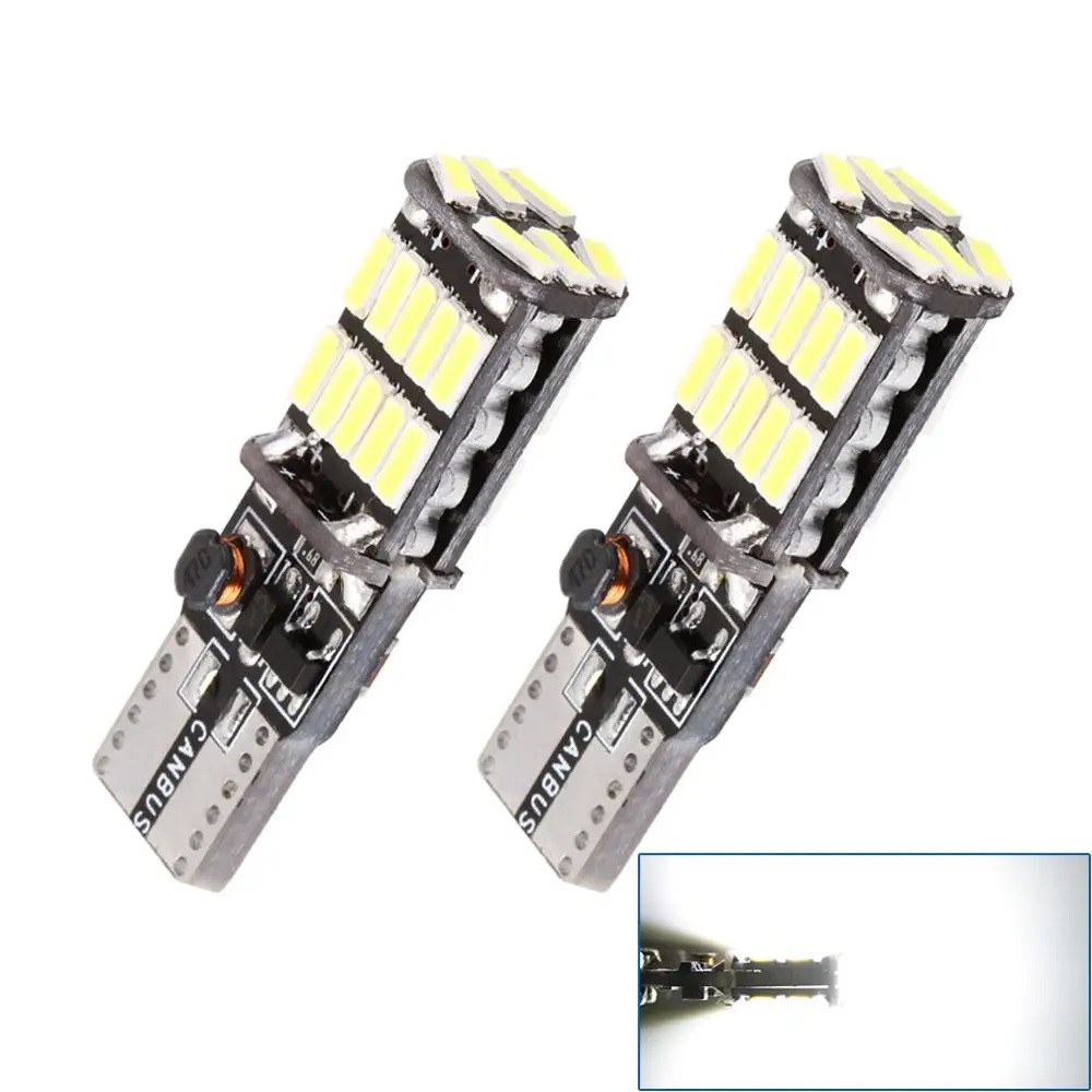 2 шт. W5W T10 светодиодный Canbus 5w5 501 194 автомобильный светильник без ошибок 26SMD