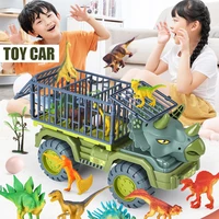 kids truck toy set dinosaur transport car carrier truck friction powered cars birthday xmas gift for boys grils voiture %d0%bc%d0%b0%d1%88%d0%b8%d0%bd%d0%ba%d0%b8
