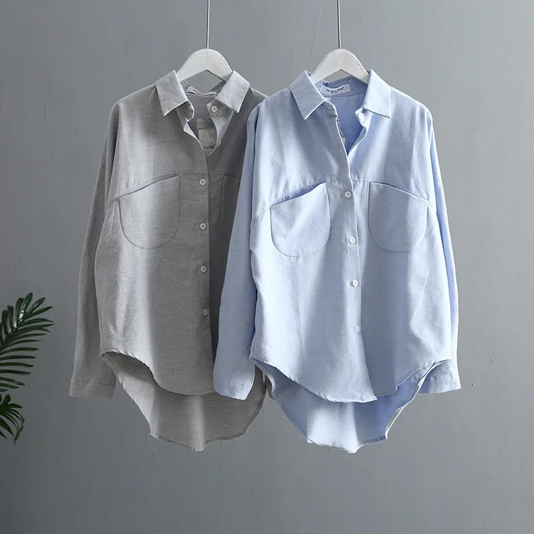 

Women's bat sleeve double pocket thick shirt women jacket