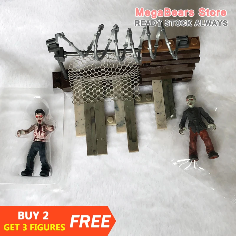 Mega Bloks Construx Call of Duty 06849 зомби вспышки 2 экшен фигурки Уп * новый неиспользованный