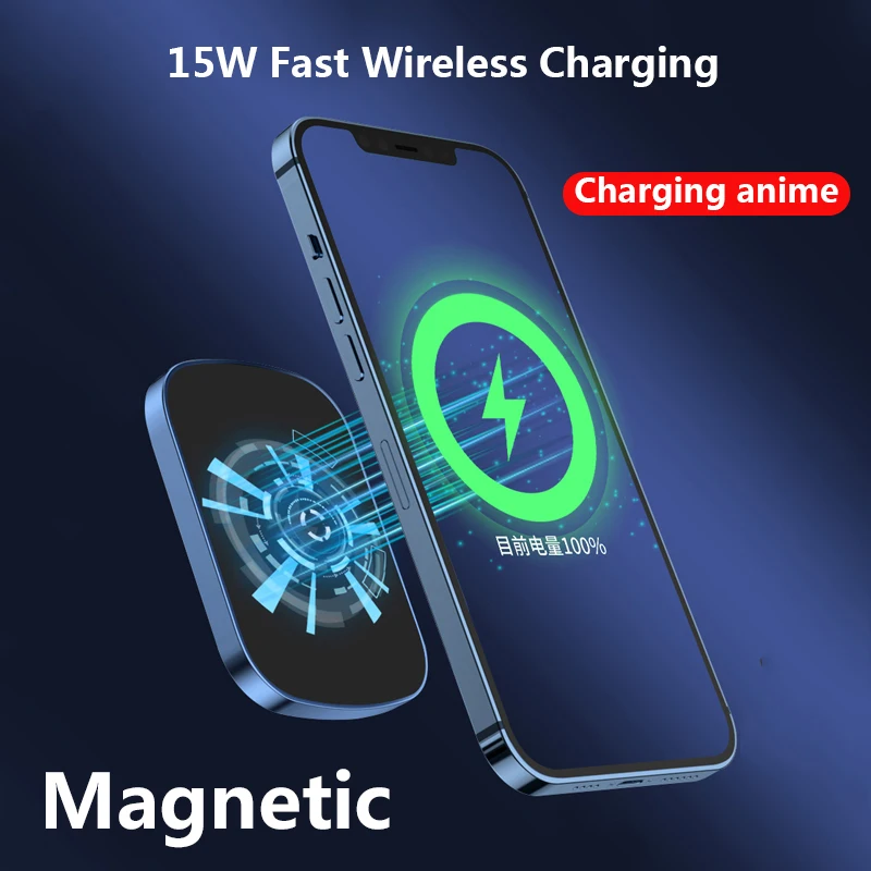 10000mah wireless magnetic power bank 15w fast charger for iphone 13 12 13pro 12pro max mobile phone external auxiliary battery free global shipping
