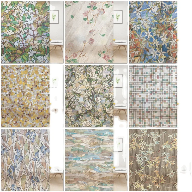 2021 новая клеевая Электростатическая стеклянная пленка для ванной балкона