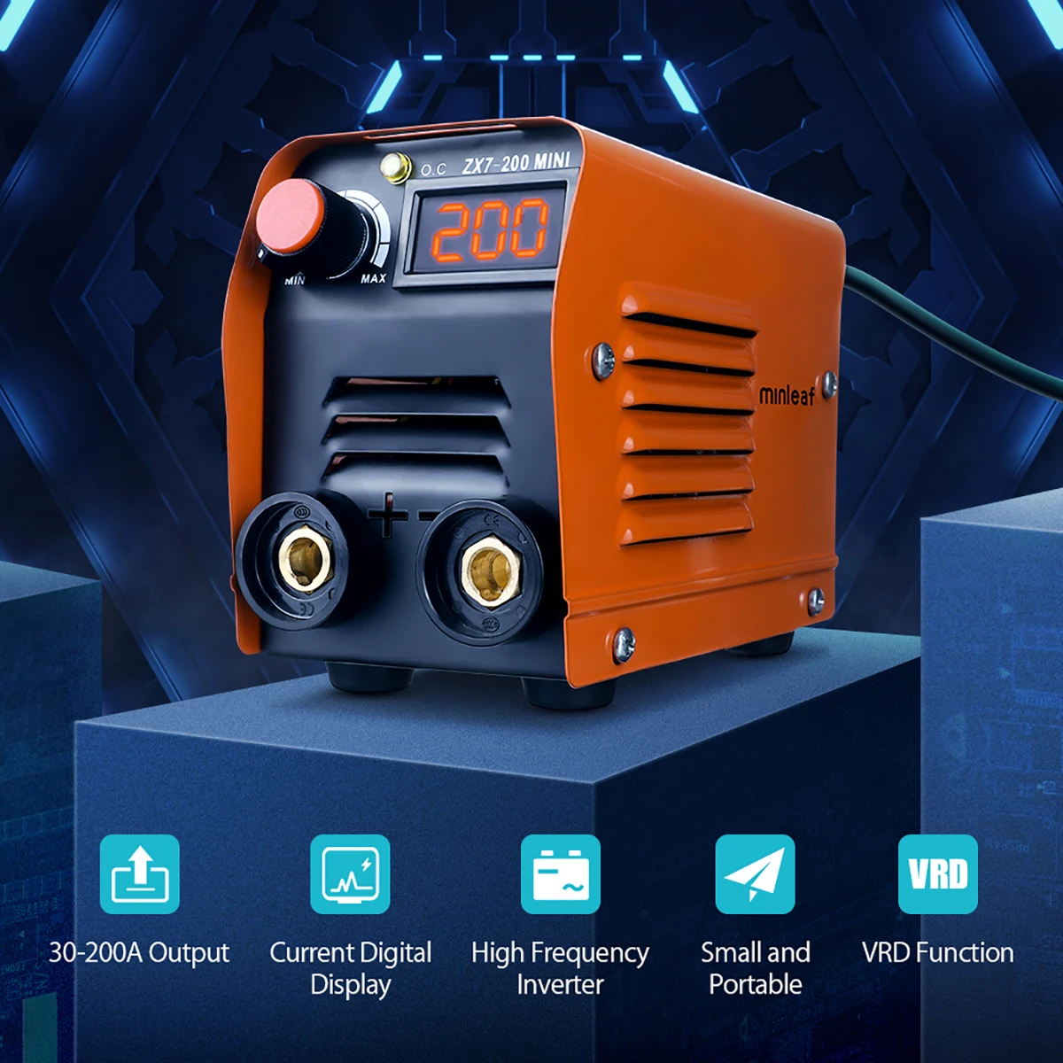 Мини сварочный аппарат портативный Электрический с цифровым дисплеем инвертор