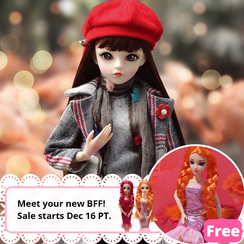 60 см 1/3 BJD кукла Модная девушка Кукла SD 18 шаров шарнирная лучший подарок для