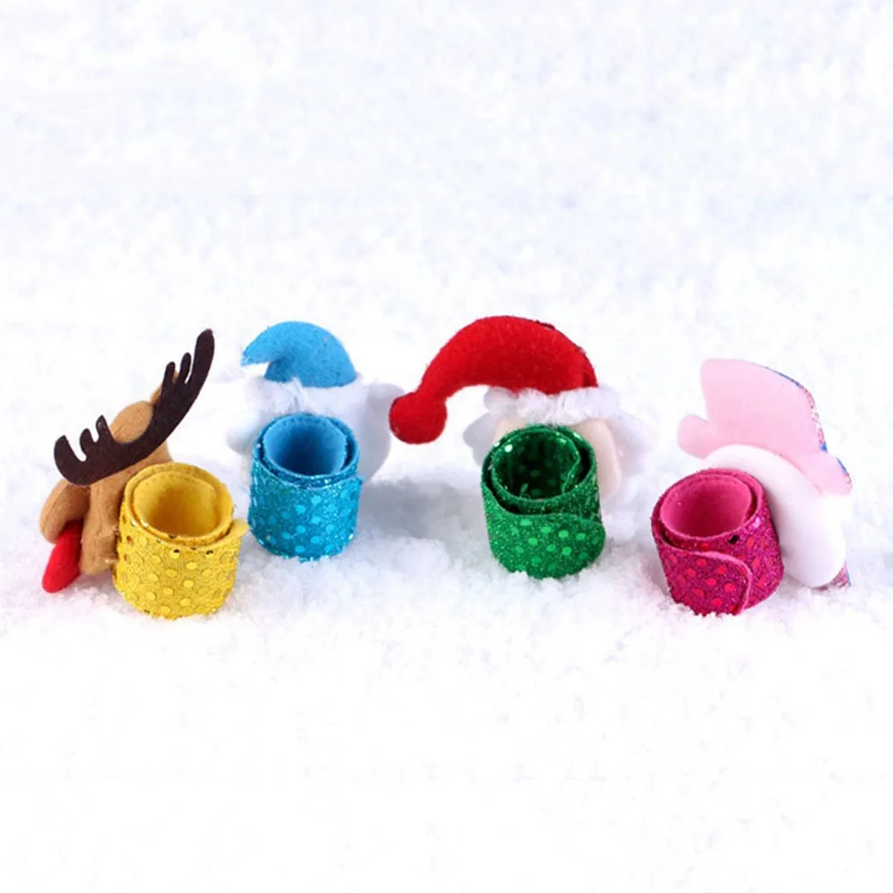 Рождественские круглые рождественские детские Подарочные Наручные часы Санта