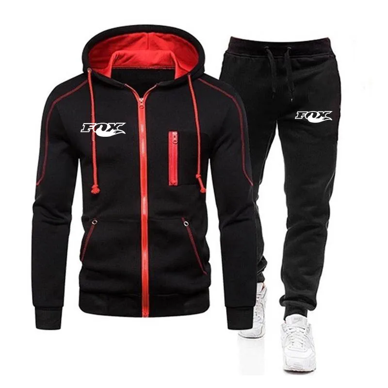 

2021 Men's New Vance Fashion Print Hoodie + Pants Jogging Sportswear Casual Men/Women Training Sportswear Brand
