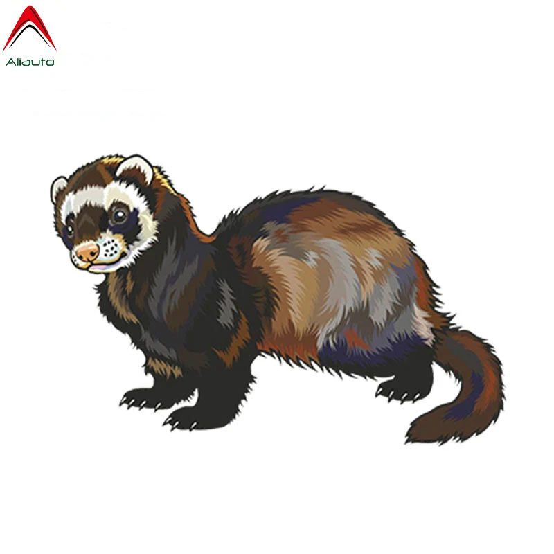 

Aliauto Animal Car Sticker Cartoon Ferret Vinyl Decal Laptop Travel Luggage Waterproof Automobiles Accessories,13cm*6.5cm