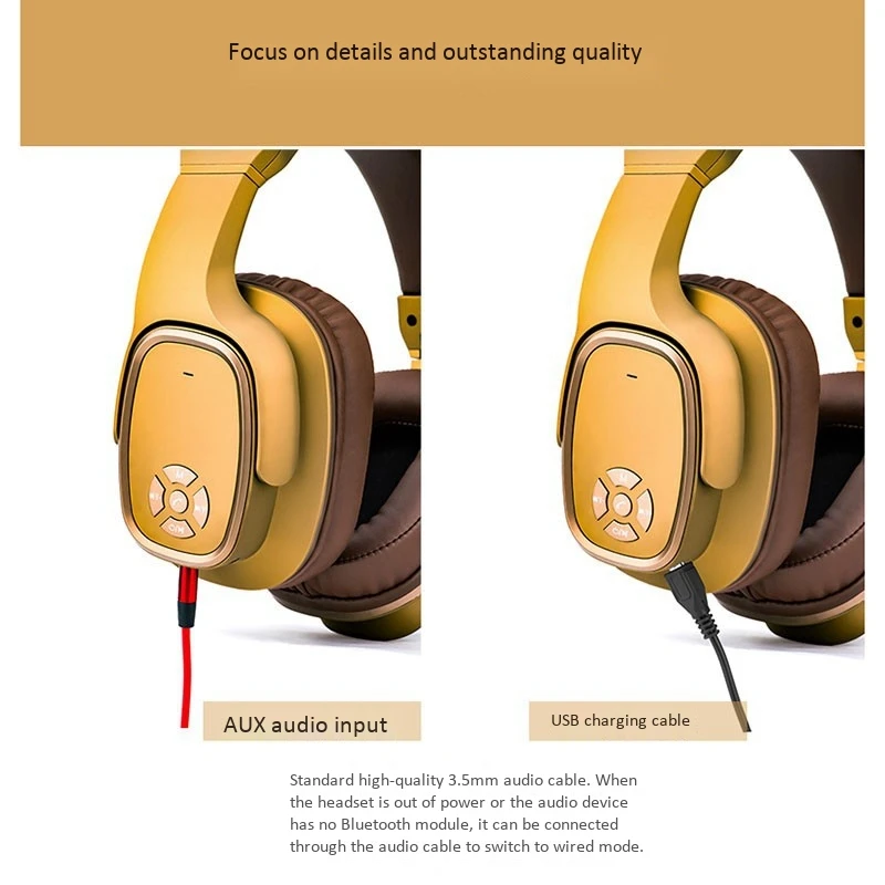 Bluetooth гарнитура Oneder S2 с шумоподавлением игровые складные наушники для дома и