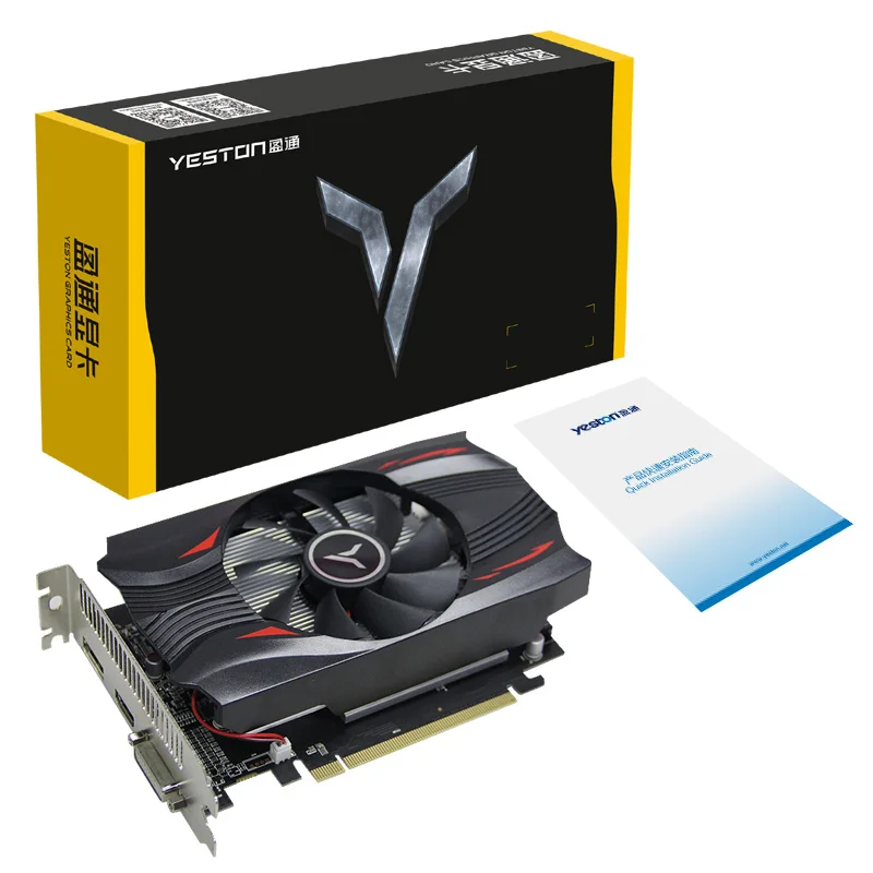 Игровая видеокарта YESTON RX560D 4G D5 4 ГБ/GDDR5/6000 бит МГц Polaris 11 игровая для настольного