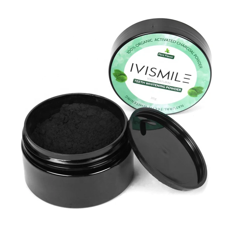 Порошок для отбеливания зубов IVISMILE с древесным углем отбеливание уход за