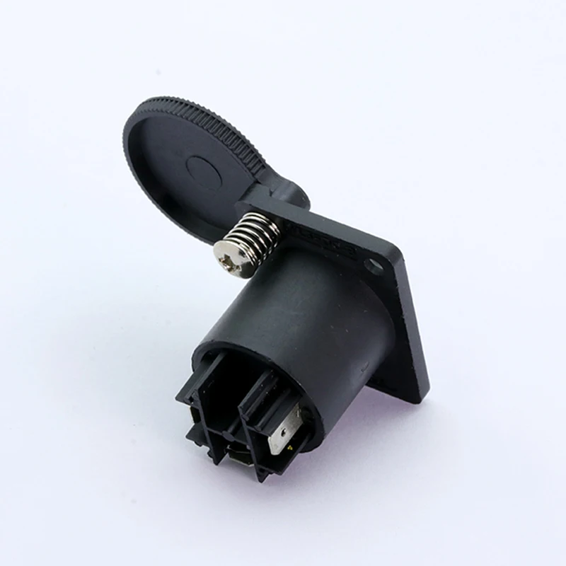 Коннектор XLR power Jack 3 шт. черный пластик 3-контактный штекер/гнездо Панель С