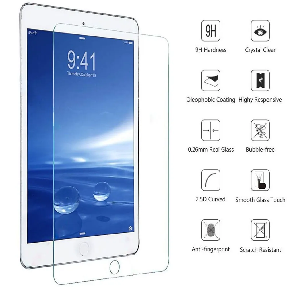 Закаленное защитное стекло твердостью 9H для Apple iPad 2 3 4 9 7 дюйма Взрывозащищенная